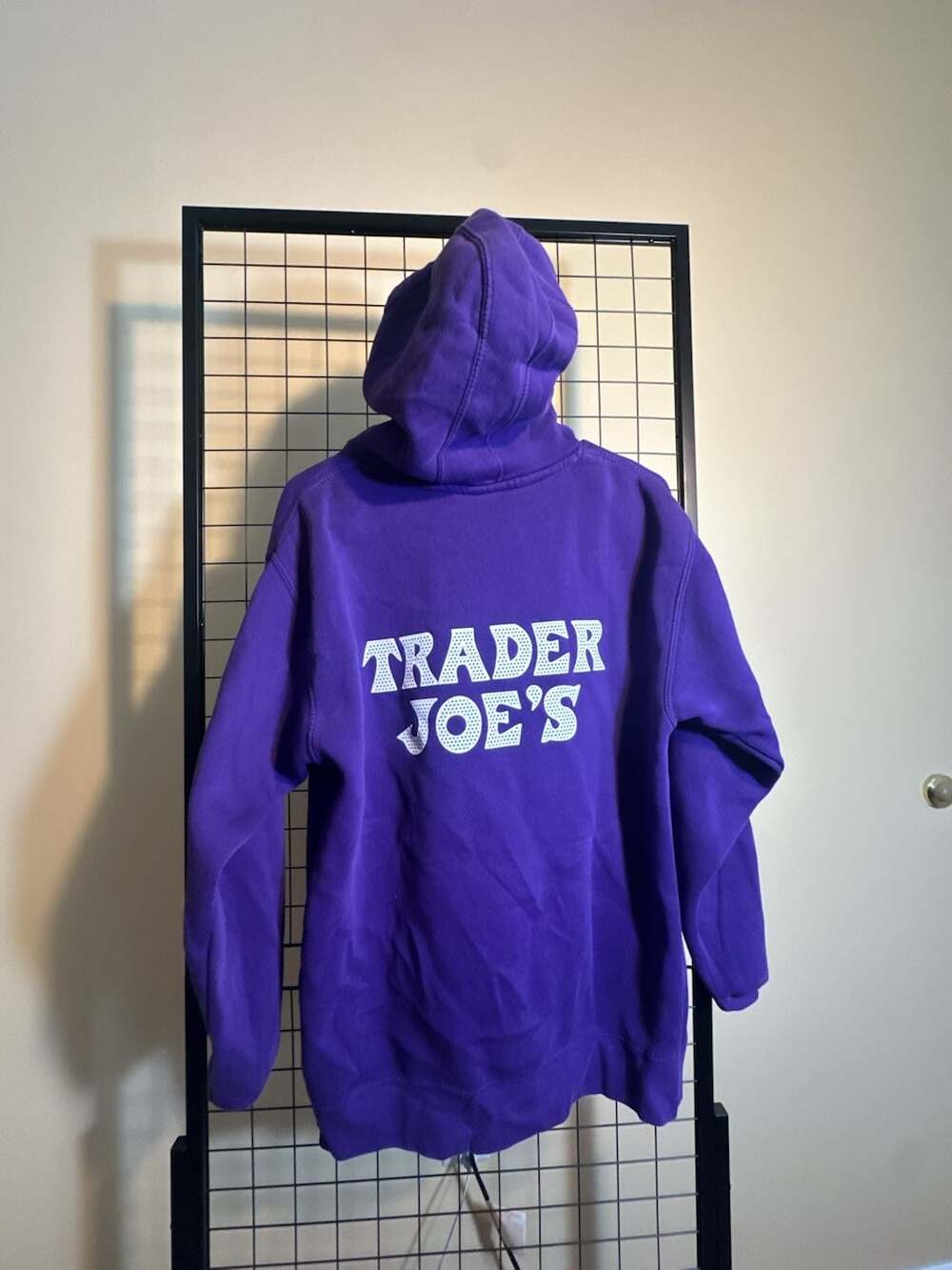 Trader Joe's Staff Uniform Purple Pullover Hoodie